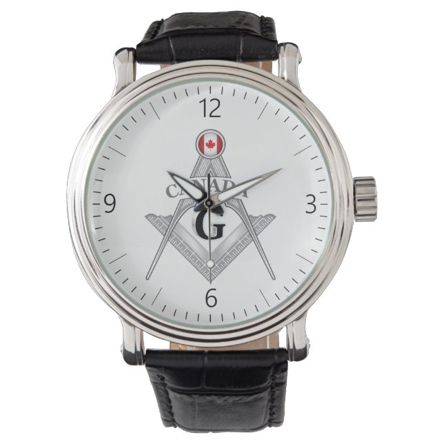 Montre Signe de la franc-maçonnerie Canada (devant)