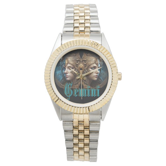 Montre Signe du zodiaque Gémeaux (devant)