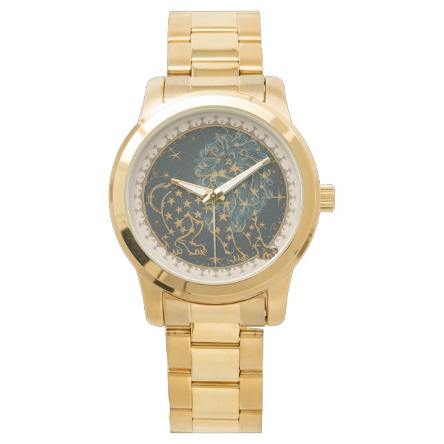 Montre Signe du zodiaque Lion (devant)