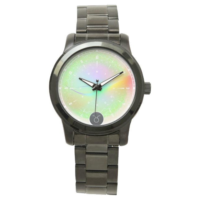 Montre Signe moderne Zodiac Taurus Citation Élément Terre (devant)