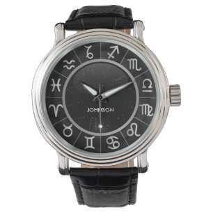 Montre Signes élégants d'astrologie - 12 symboles de