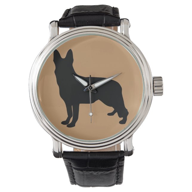 Montre Silhouette berger allemand (devant)