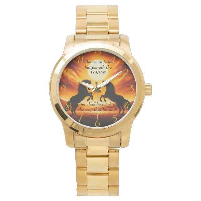 Montre silhouette de Black Stallone (devant)