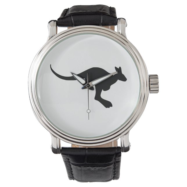 Montre Silhouette de kangourou (devant)