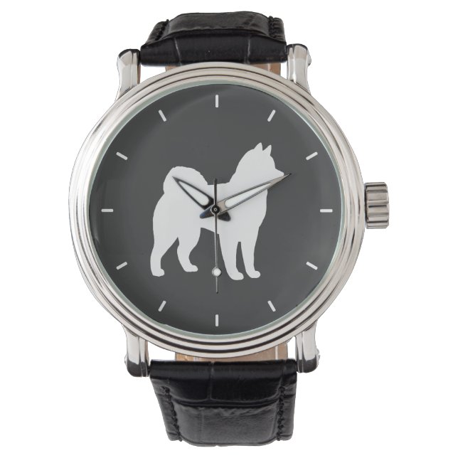 Montre Silhouette de Malamute d'Alaska (devant)