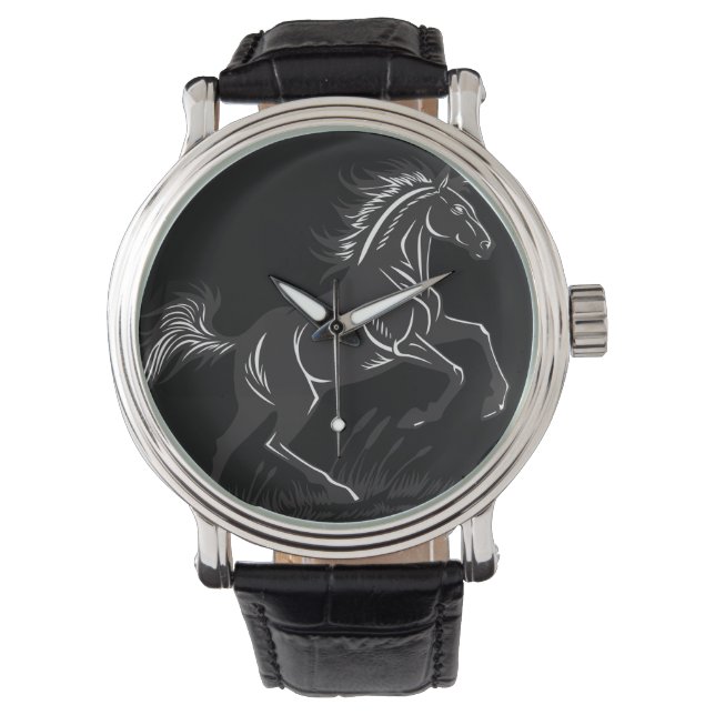 Montre Silhouette du cheval d'élevage (devant)