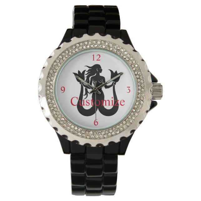 Montre Silhouette Tonnerre_Cove de sirène à deux queue (devant)