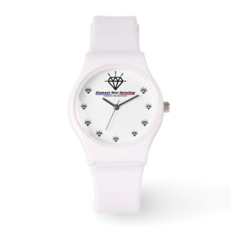 Montre Silicone Diamant Noir Detailing