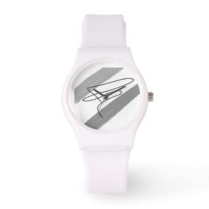 Montre Simple application abstraite couleur rose violet s