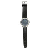 Montre Simple Blue elegant Monogram (Plat)