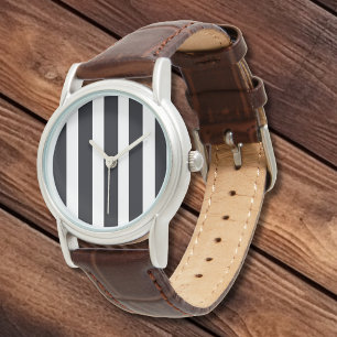 Montre Simple Elegant Classique Blanc Blancs Cuir