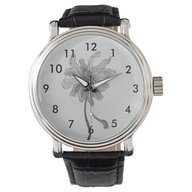 Montre Simple marguerite (devant)