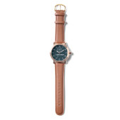 Montre Simple Minimal navy blue Monogram couple names (Sangle)