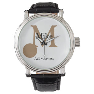 Montre simple minimum ajouter votre nom MONOGRAM GROOMSME