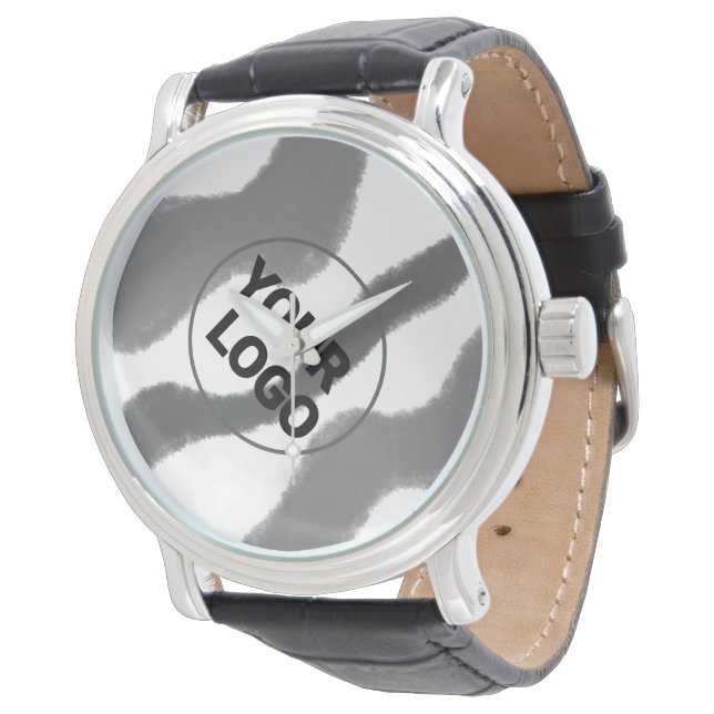 Montre simple minimum ajouter votre nom MONOGRAM GROOMSME (Incliné)