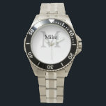 Montre simple minimum ajouter votre nom MONOGRAM GROOMSME<br><div class="desc">conception</div>