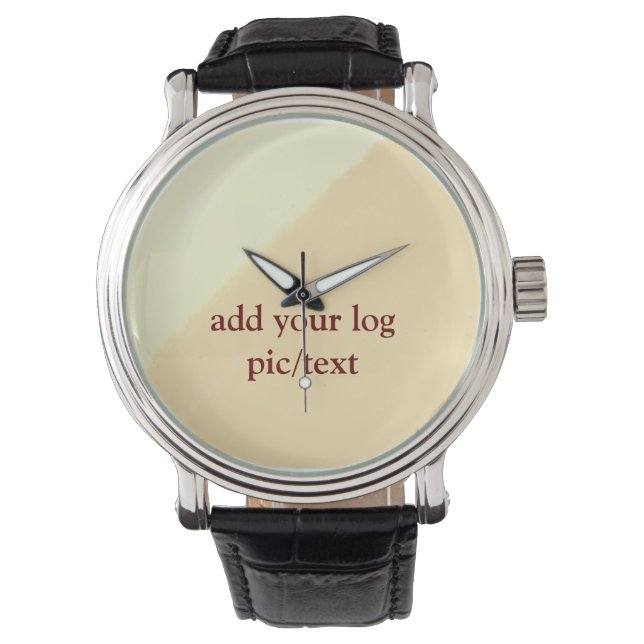 Montre simple minimum ajouter votre nom MONOGRAM GROOMSME (devant)