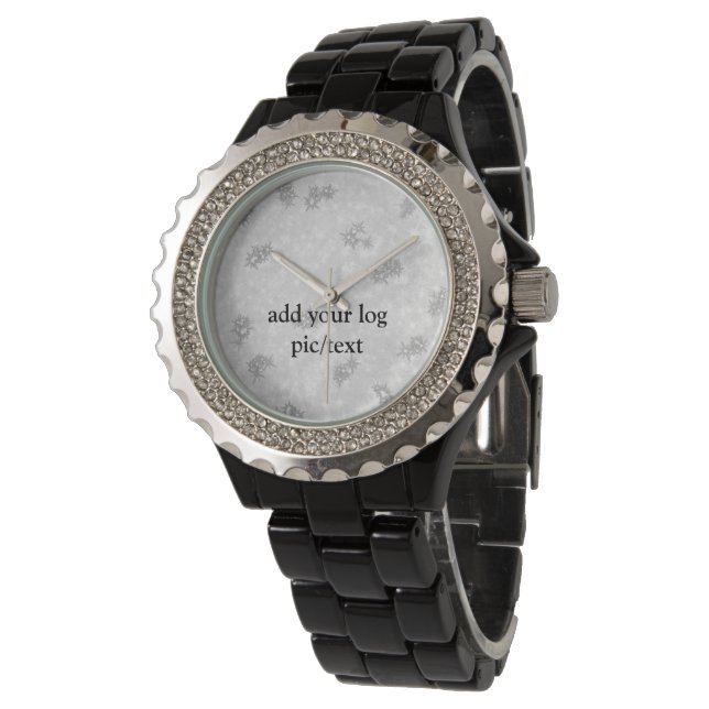 Montre simple minimum ajouter votre nom MONOGRAM GROOMSME (Incliné)