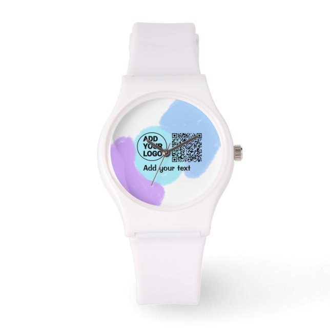 Montre Simple minimum q r code ajouter logo code d'analys (Recto)