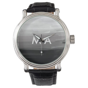 Montre Simple monogramme ajouter votre nom lettre man min