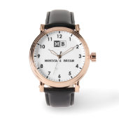 Montre Simple vintage minimal Monogram couple names (Recto)