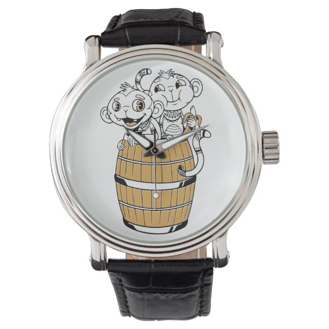 Montre Singe tribal de dessin animé (devant)