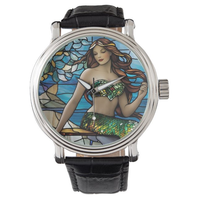 Montre Sirène en verre (devant)