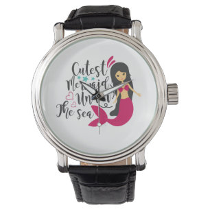 Montre Sirène la plus mignonne sous la mer