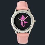 Montre Sirène Ocean Glow_Pink-on-Black<br><div class="desc">Affichez votre amour pour l'océan et toute sa majesté sous-marine avec notre Ocean Glow,  des icônes maritimes,  une montre à poignets de sirène rose sur noir. Pour d'autres options de conception,  il suffit de cliquer sur "Customisez-le" et c'est parti!</div>
