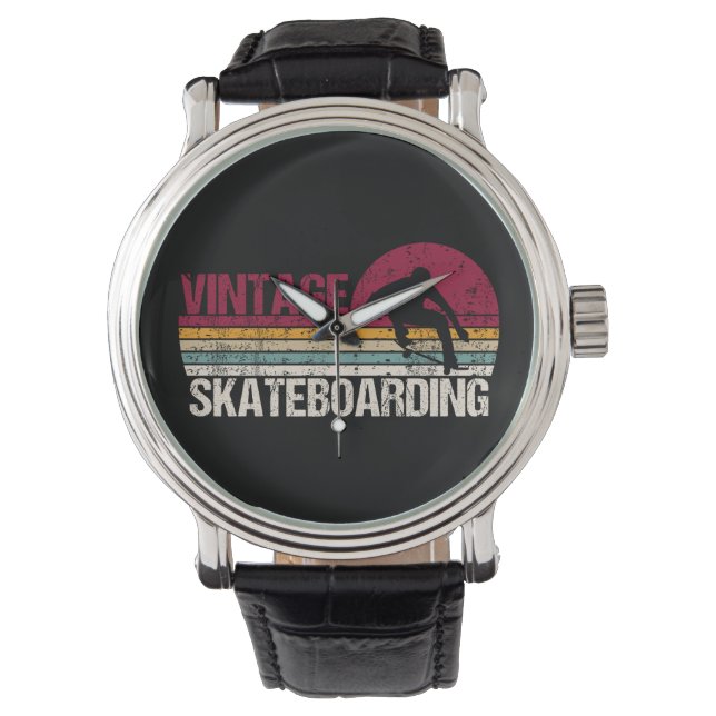 Montre Skateboard Skate Retro Vintage (devant)
