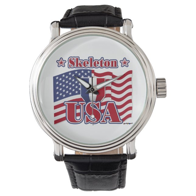 Montre Skeleton USA (devant)