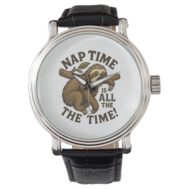 Montre Sleepy Sloth Funny (devant)