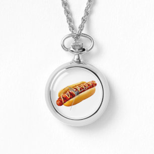 Montre SlipperyJoe's hot dog ambiance estivale BBQ niché