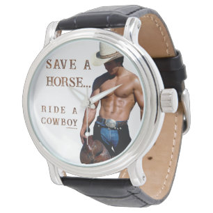 Montre SlipperyJoe's save horse ride paille cowboy casque