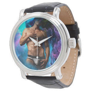 Montre SlipperyJoe's sous-vêtements masculins musclés ren