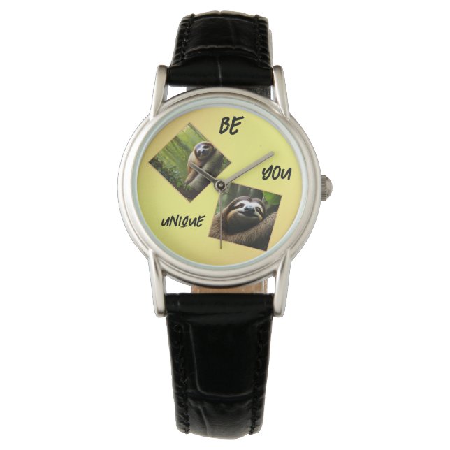 Montre Sloth "Be You Unique", (devant)