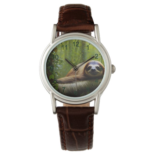 Montre Sloth Lazy Afnoon, Regarder Dames (devant)