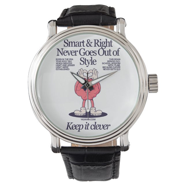 Montre Smart & Right Yada Yahowah Watch (devant)