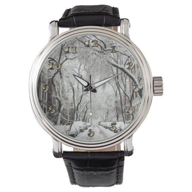 Montre Snow Urban Christmas à Brooklyn (devant)