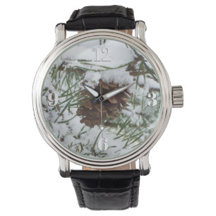 Montre Snowy Pine Cone I