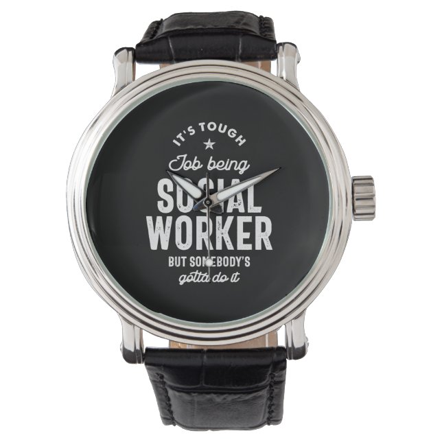 Montre Social Worker Job Title Cadeau (devant)