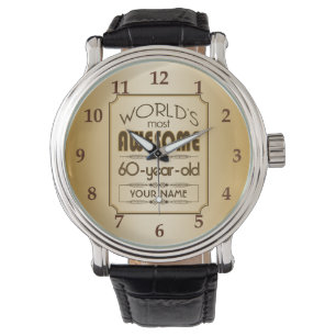 Montre Soixantième monde de célébration d'anniversaire