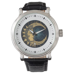 Montre Soleil Lune Mystique Céleste