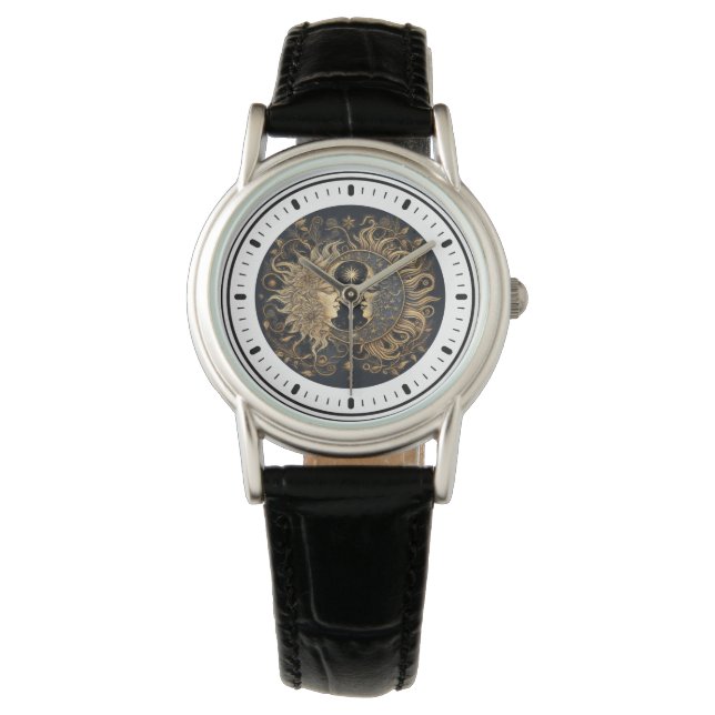 Montre Soleil Lune Mystique Céleste  (devant)