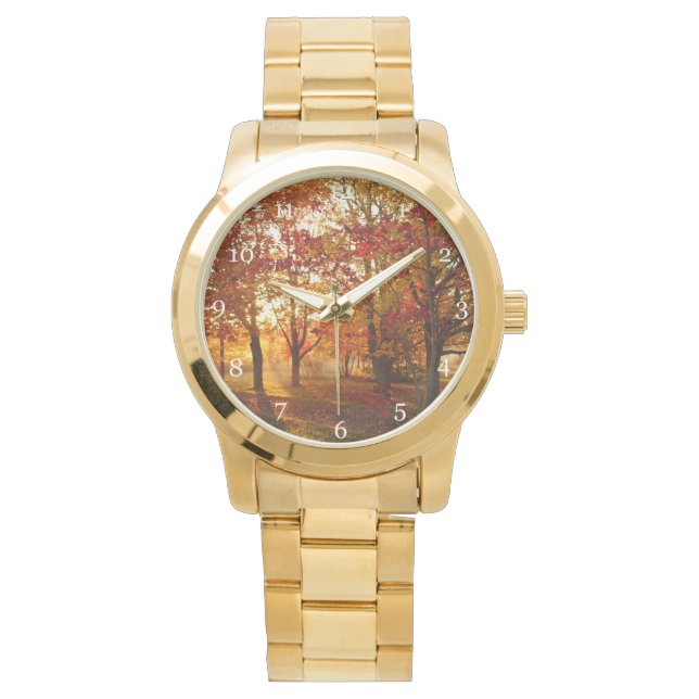 Montre Soleil matinal à travers les érables rouges (devant)