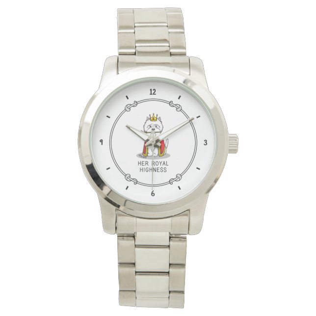 Montre Son Altesse Royale la reine Westie Chien (devant)