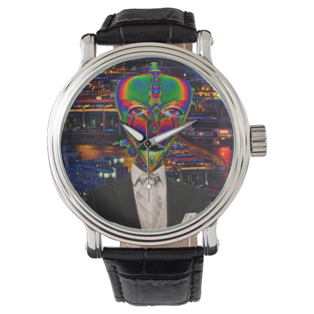 Montre Sortie nocturne extraterrestre (devant)