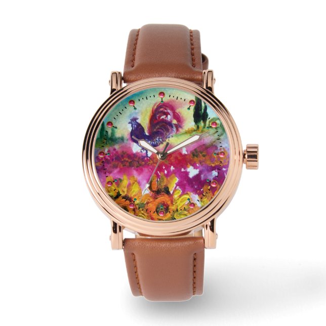 MONTRE SOUFFLE ET ROOSTER NOIR (Recto)