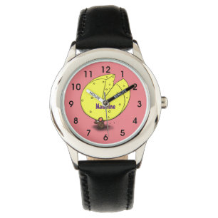 Montre Souris mignonne avec dessin animé au fromage