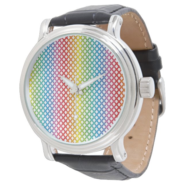 Montre Soutien LGBT Rainbow Pride Wrist Watch (Incliné)